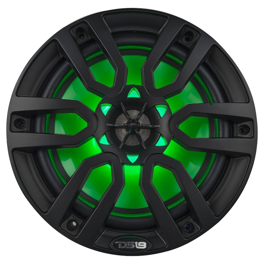 DS18 NXL-8/BK, mustat 8 tuuman merikaiuttimet LED-valolla, pari