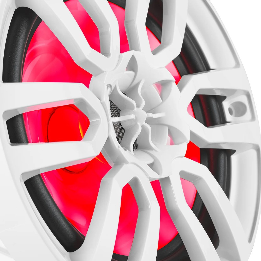 DS18 NXL-8, valkoiset 8 tuuman merikaiuttimet LEDillä, pari