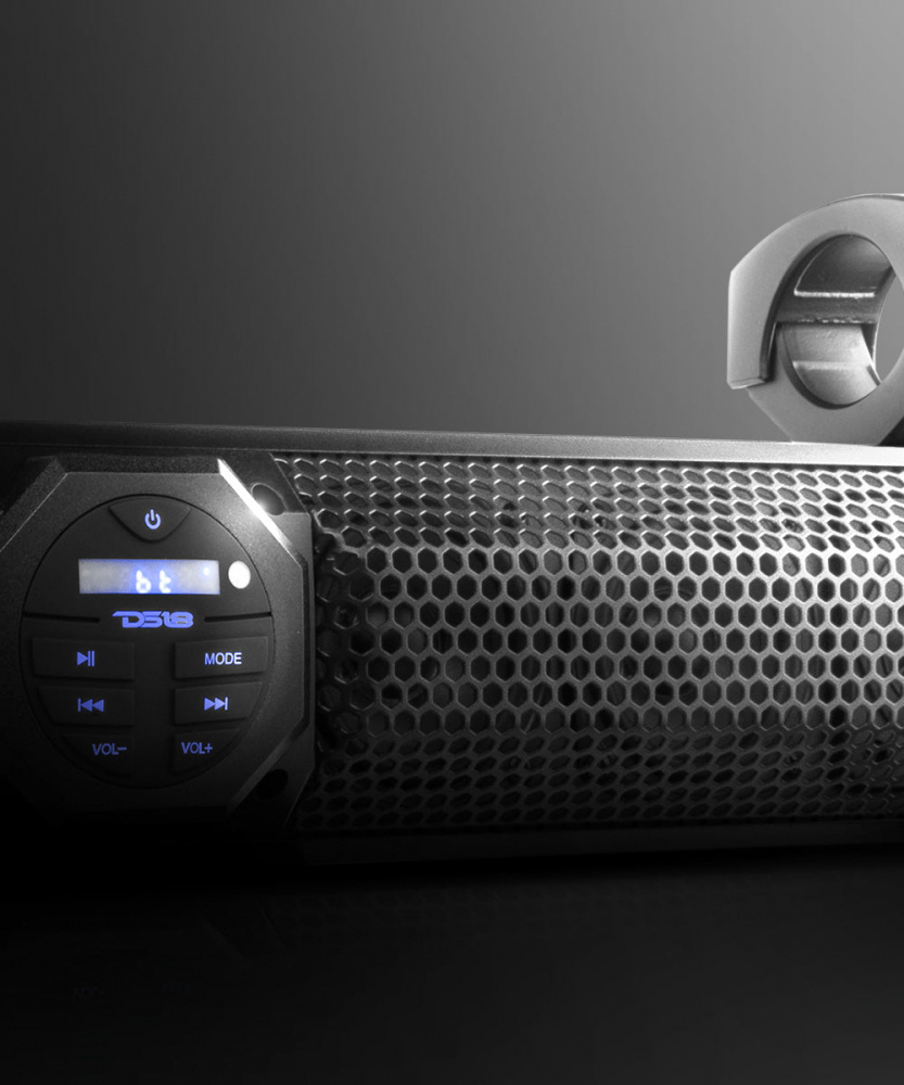 DS18 SB37BT, 37 tuuman säänkestävä soundbar Bluetoothilla ja kaukosäätimellä