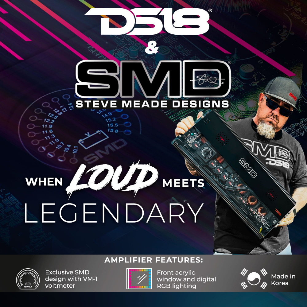 DS18 SMD-200.4AB, 4-kanavainen vahvistin - Steve Meade Designs