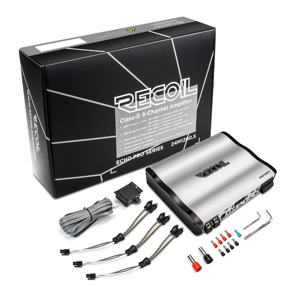 Recoil 24M1200.5, monikanavainen vahvistin kuorma-autoon