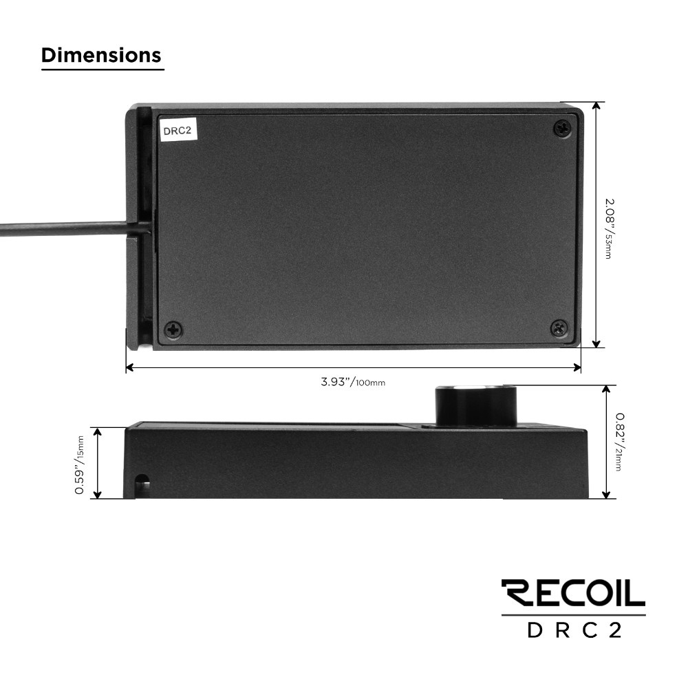 Recoil DRC2, digitaalinen DSP-kaukosäädin S810:lle & R46:lle