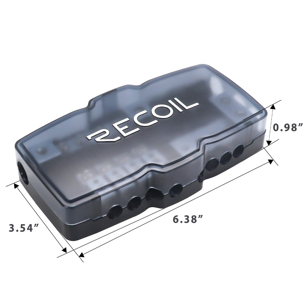 Recoil MPG4 Mini-ANL sulakepidin + maadoituslohko 2x50mm² 4x20mm²