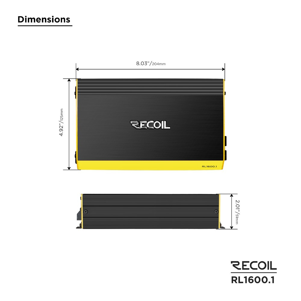 Recoil RL2300.1, monoblokki