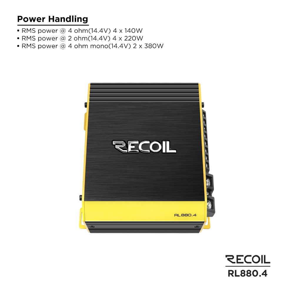 Recoil RL880.4, nelikanavainen päätevahvistin