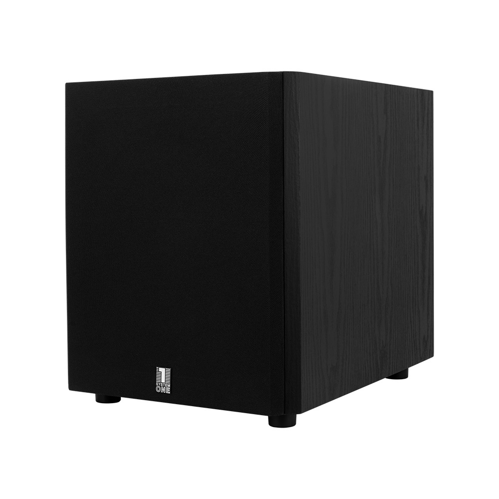 System One W100 aktiv subwoofer, svart