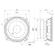 Visaton FRS 8, 3,3 tuuman kaiutinelementti, 8 Ohm Visaton FRS 8, 3,3 tuuman kaiutinelementti, 8 Ohm