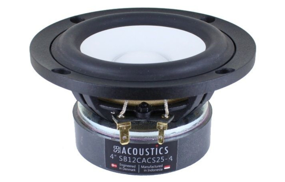 SB Acoustics SB12CACS25-4, 4 tuuman basso/keskiääni