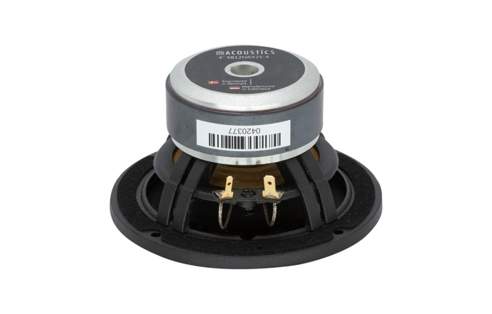 SB Acoustics SB12NRX25-4, 4 tuuman basso/keskiääni