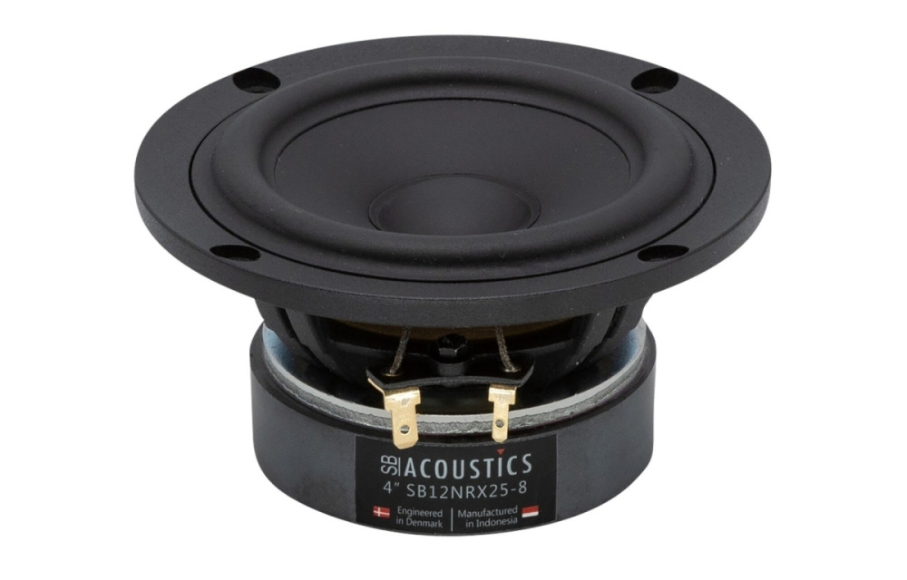 SB Acoustics SB12NRX25-8, 4 tuuman basso/keskiääni