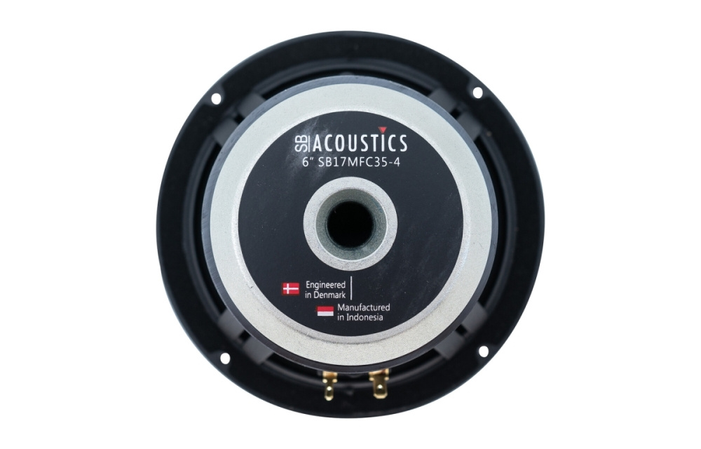 SB Acoustics SB17MFC35-4, 6 tuuman basso/keskiääni