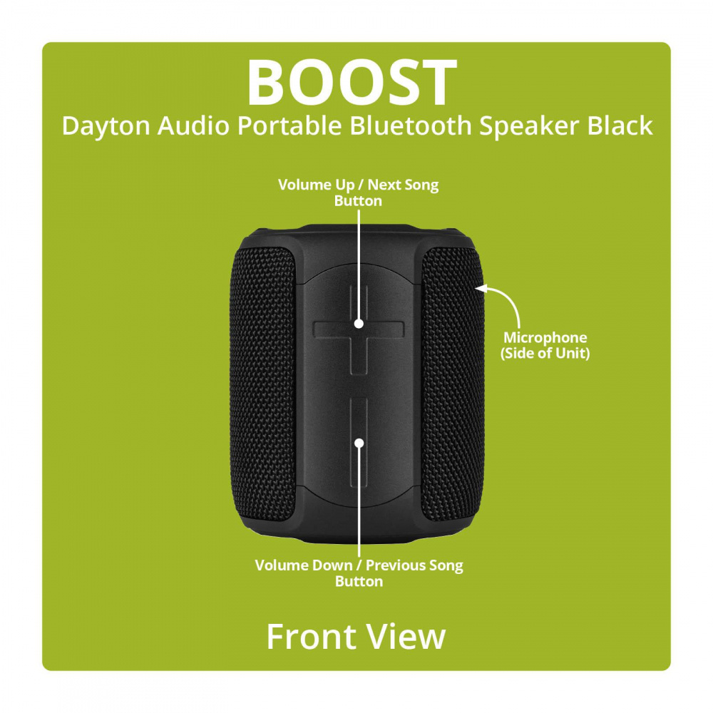 Dayton Audio Boost, portabel Bluetooth-högtalare