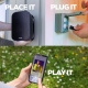 Dayton Audio IO65XP, aktiiviset 6,5 tuuman ulkokaiuttimet, musta pari Dayton Audio IO65XP, aktiiviset 6,5 tuuman ulkokaiuttimet, musta pari