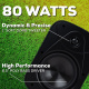 Dayton Audio IO65XP, aktiiviset 6,5 tuuman ulkokaiuttimet, musta pari Dayton Audio IO65XP, aktiiviset 6,5 tuuman ulkokaiuttimet, musta pari