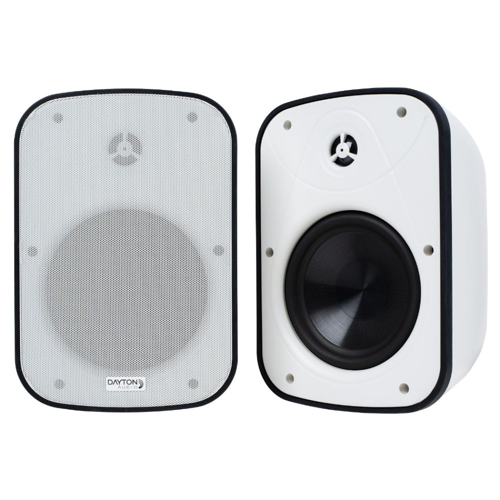 Dayton Audio IO65XP, aktiiviset 6.5 tuuman ulkokaiuttimet, valkoinen pari