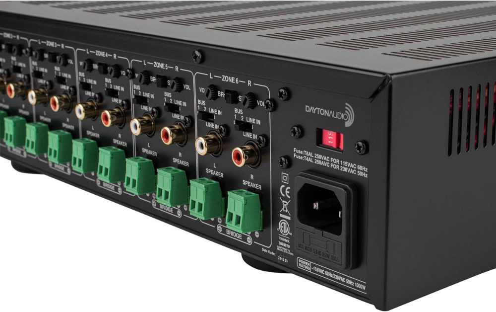 Dayton Audio MA1240a, multiroomförstärkare