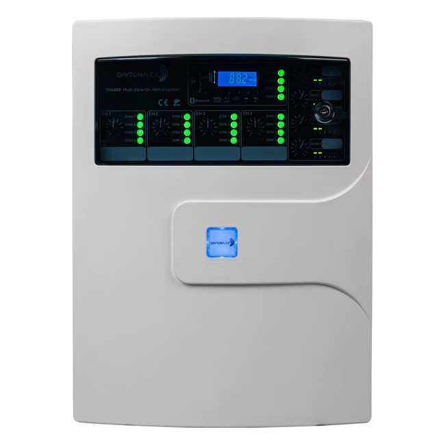 Dayton Audio MA455, seinälle asennettava multiroom-vahvistin