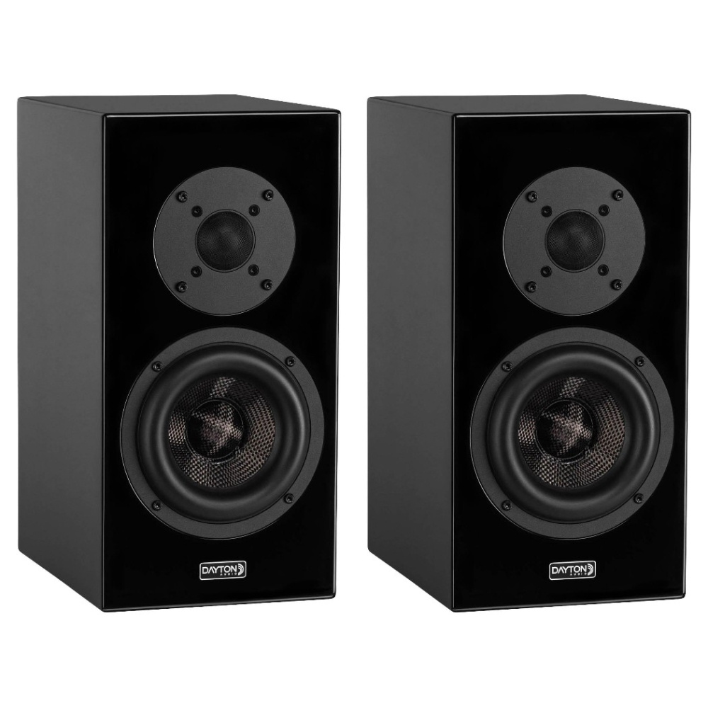 Dayton Audio OPAL1 jalustakaiutin, kiiltävän musta pari
