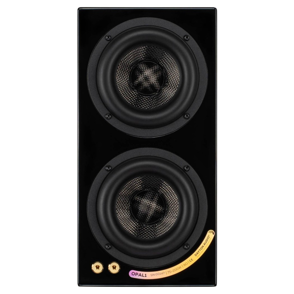 Dayton Audio OPAL1 jalustakaiutin, kiiltävän musta pari