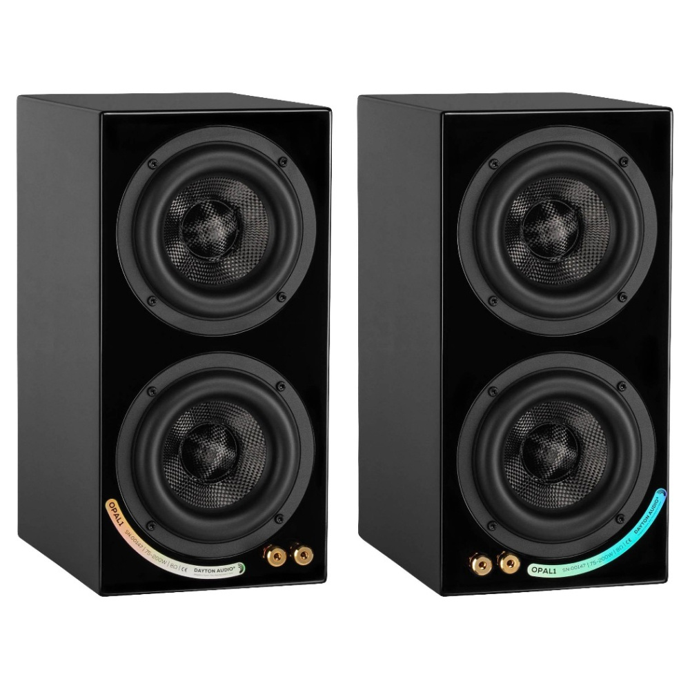 Dayton Audio OPAL1 jalustakaiutin, kiiltävän musta pari