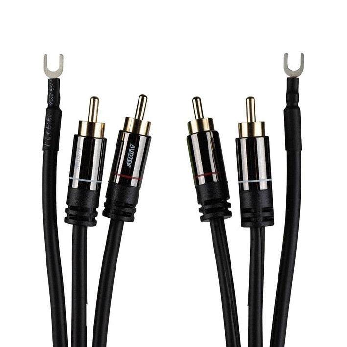 Audtek DMCG6, levysoittimen kaapeli maadoitusjohdolla 1.8 metriä