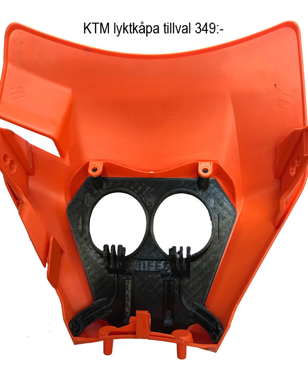 KTM 2020-2023 3D print Lamphållare Nizled till 2xE30F/E40F