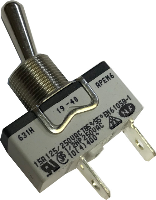 Vippströmbrytare ON/OFF 15A rostfritt