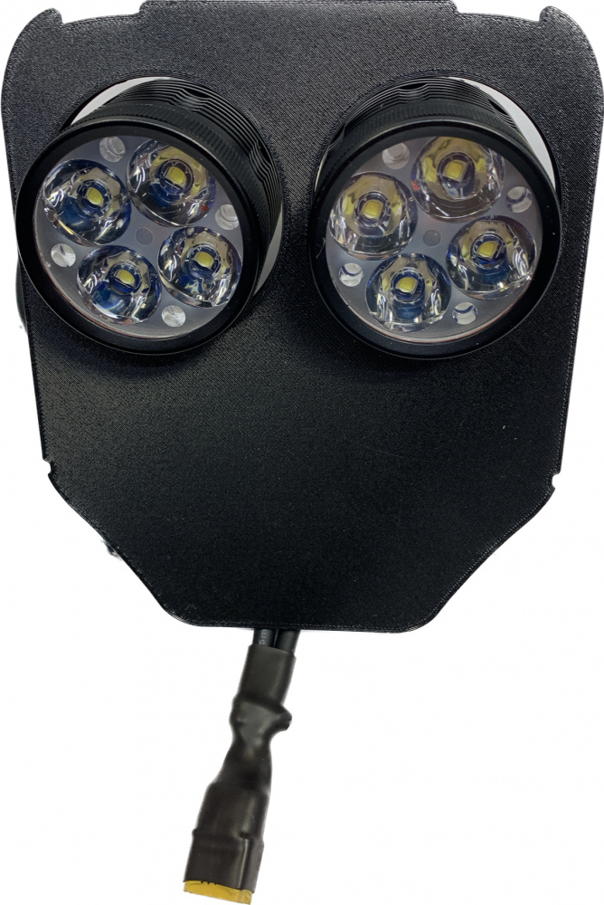 Dubbel lampfäste 80w Husqvarna 2017-2019, NIZLED R40DRL kallvit