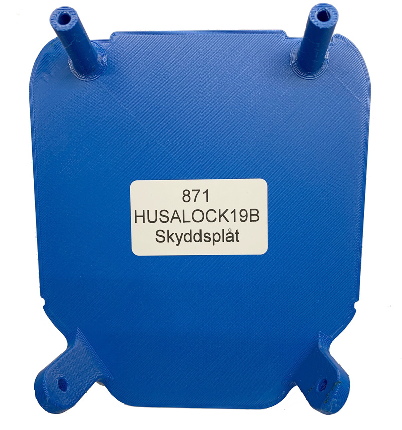 Skyddsplåt till Husqvarna 2017-2019. Färg: Blå