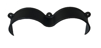 Lamphuskeps large, Nizled svart 34mm