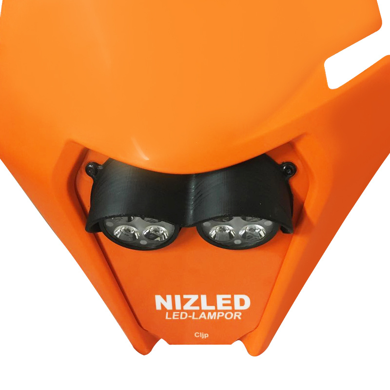 Lamphuskeps XXLarge (KTM trippel), Nizled Svart 145mm bred