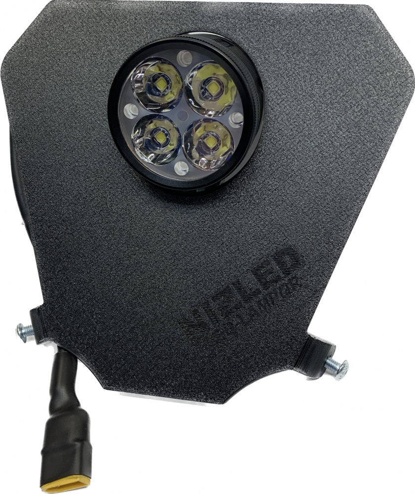 Lampfäste KTM 2020-2023, 40w med 1st NIZLED R40DRL kallvit