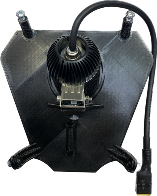 Lampfäste KTM 2020-2023, 40w med 1st NIZLED R40DRL kallvit