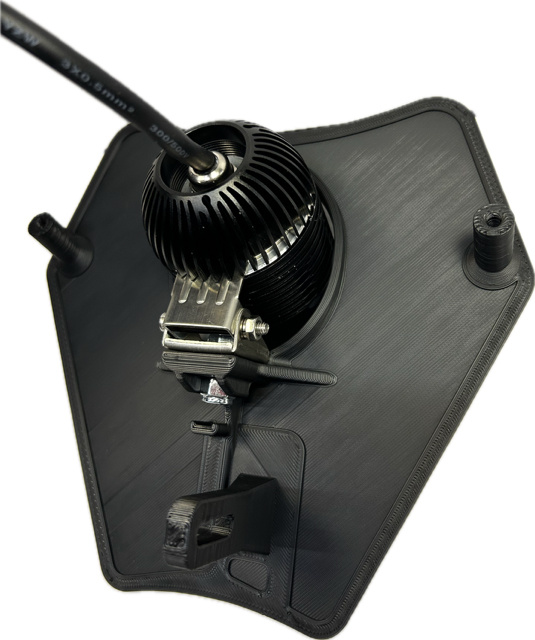 Lampfäste KTM 2024-, med 1st NIZLED 40watt R40DRL kallvit