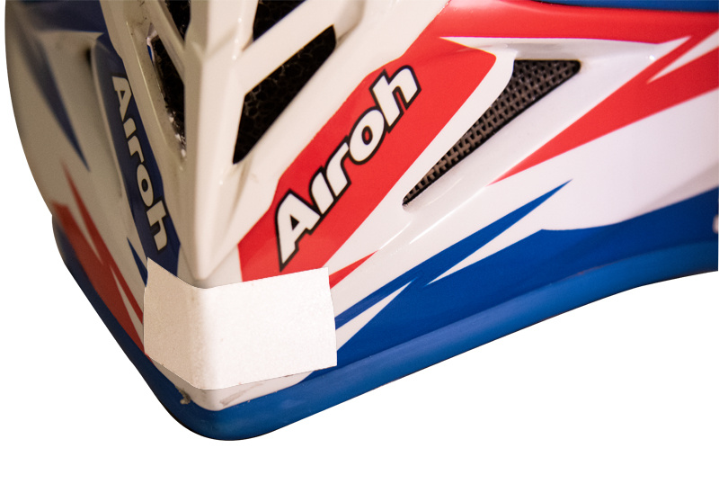 Klisterreflex för hjälm (vit) 4st ca: 5x2cm