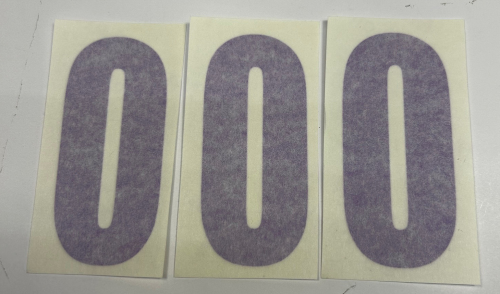 Nizled siffer dekal svart 0 10x5cm