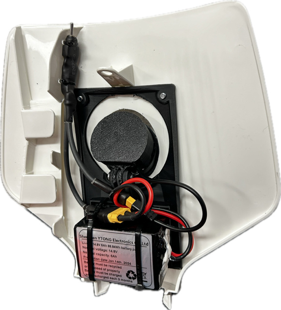 Stark Varg aktiv Nizled lampkåpa E40F5k varmvit- 40watt/6ah liion batteri, vit