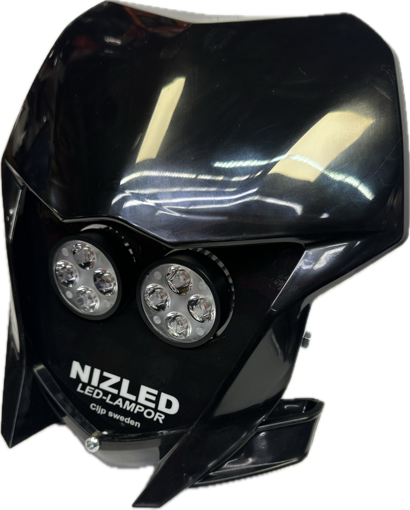 Kaksoislamppukotelo kylmänvalkoinen 80w Yamaha WR 2019-2026, musta, 2xE406k