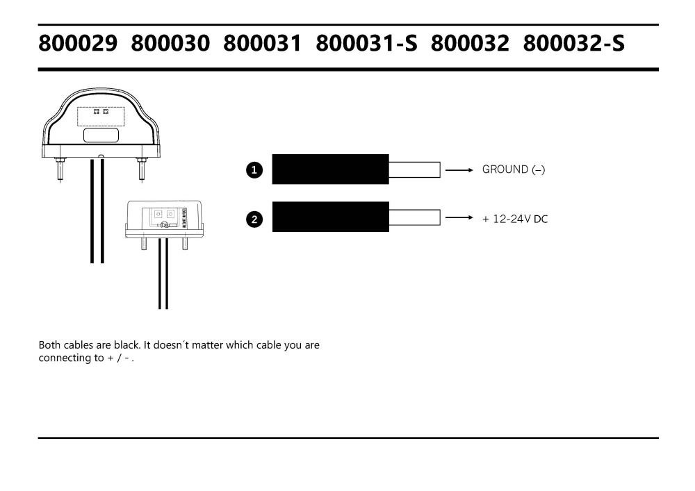 Strands Nsb LED Musta.,12-24V