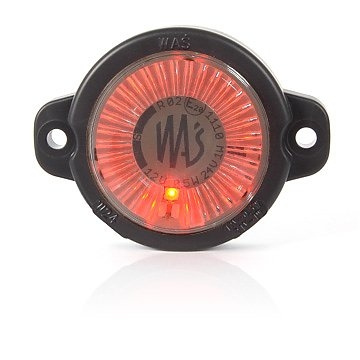 Rantaviivan LED-päivävalot punainen, 12-24V E-merkattu.