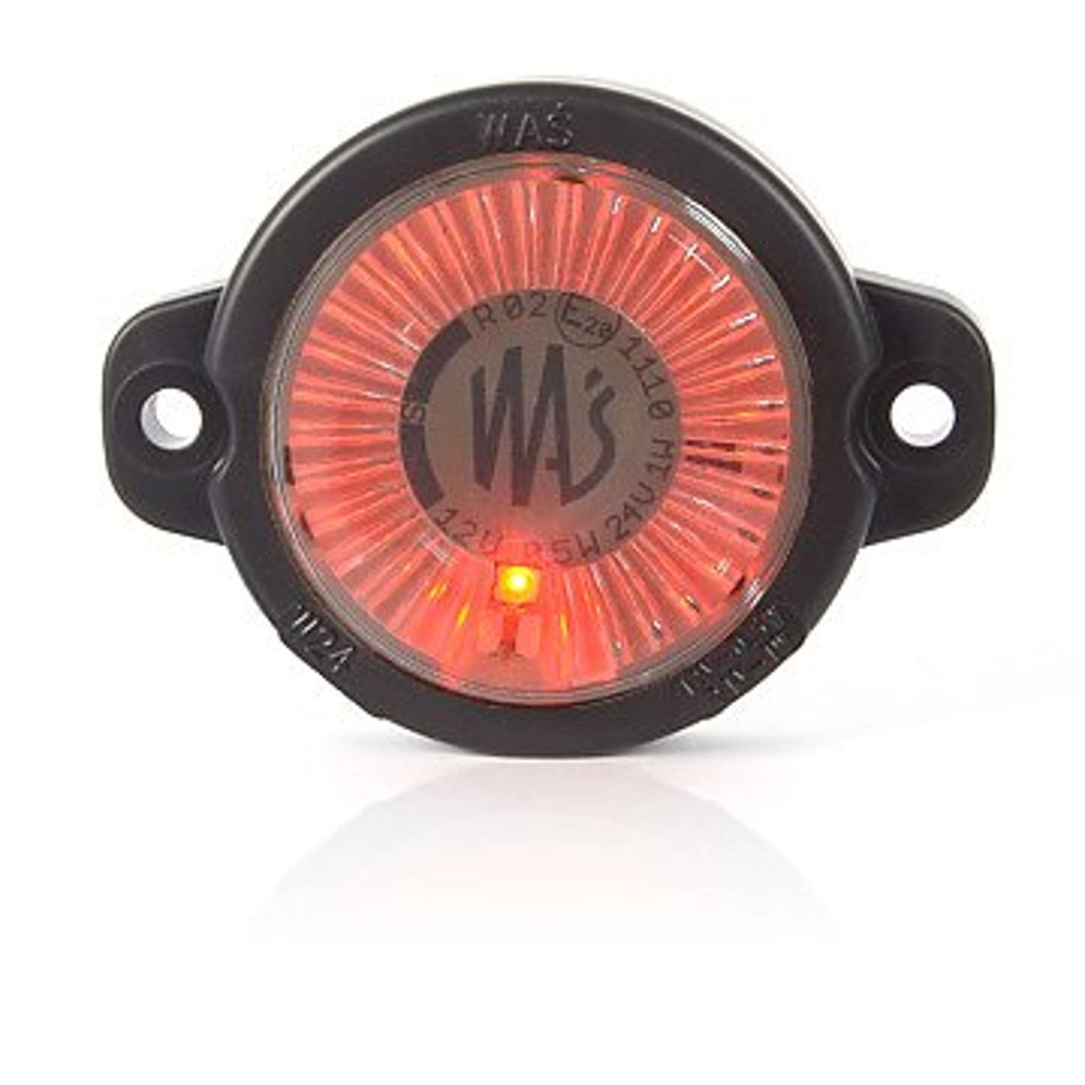 Rantaviivan LED-päivävalot punainen, 12-24V E-merkattu.