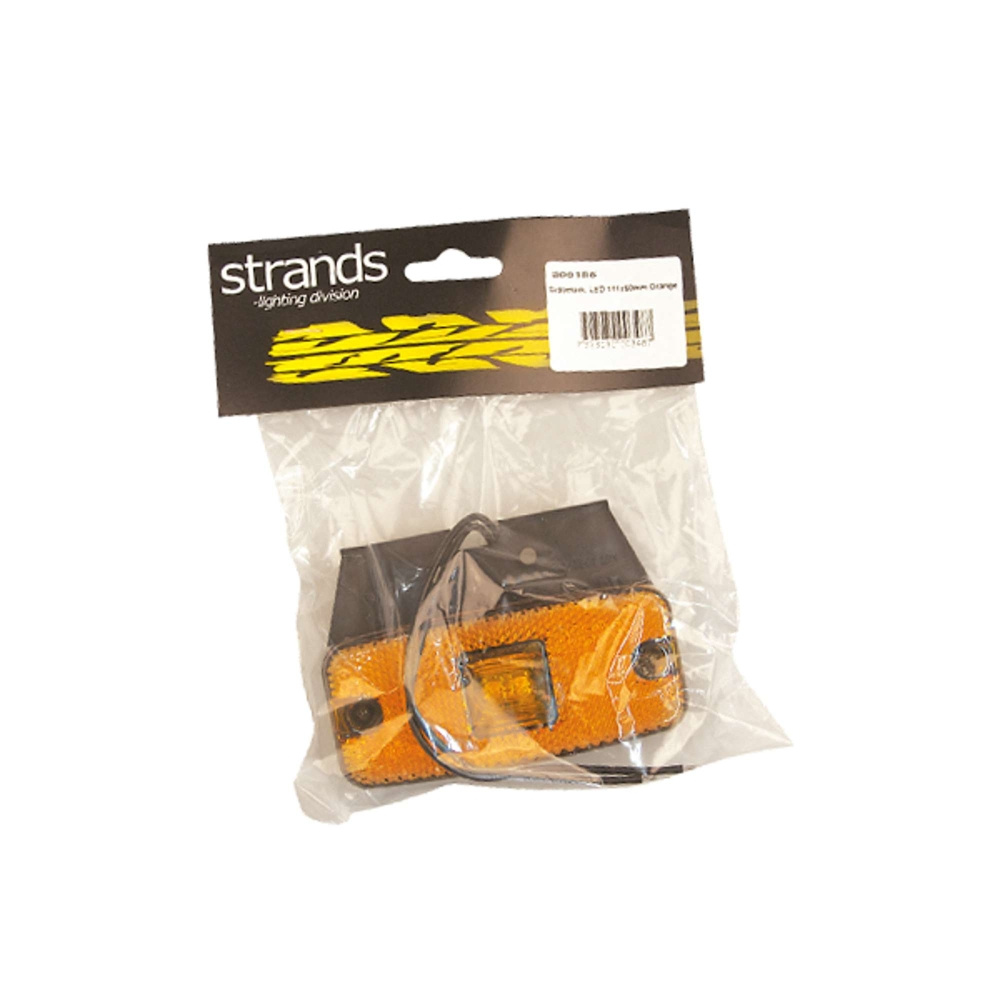 Strands Sidomark. LED 111X50Mm Oranssi 12-24V,12-24V E-merkattu