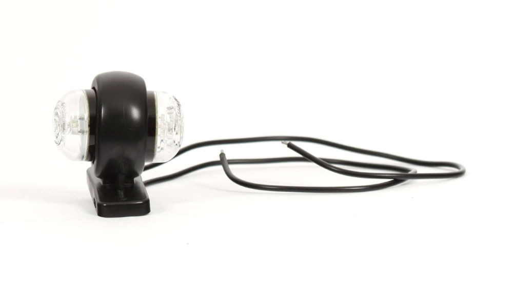 Rantaviivan sijaintivalo, silmämunan etu/taka, 12-24V Valkoinen/Punainen LED