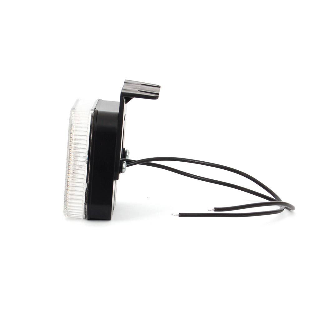 Strands sijaintivalo Valkoinen LED 12-24V, Sisältää kulma-asennustuen E-merkattu