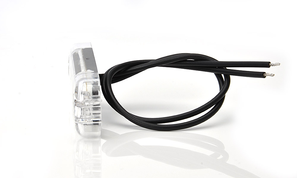 Strands sijaintivalo Valkoinen Slim 12 LED, 9-36V IP68. E-merkki.