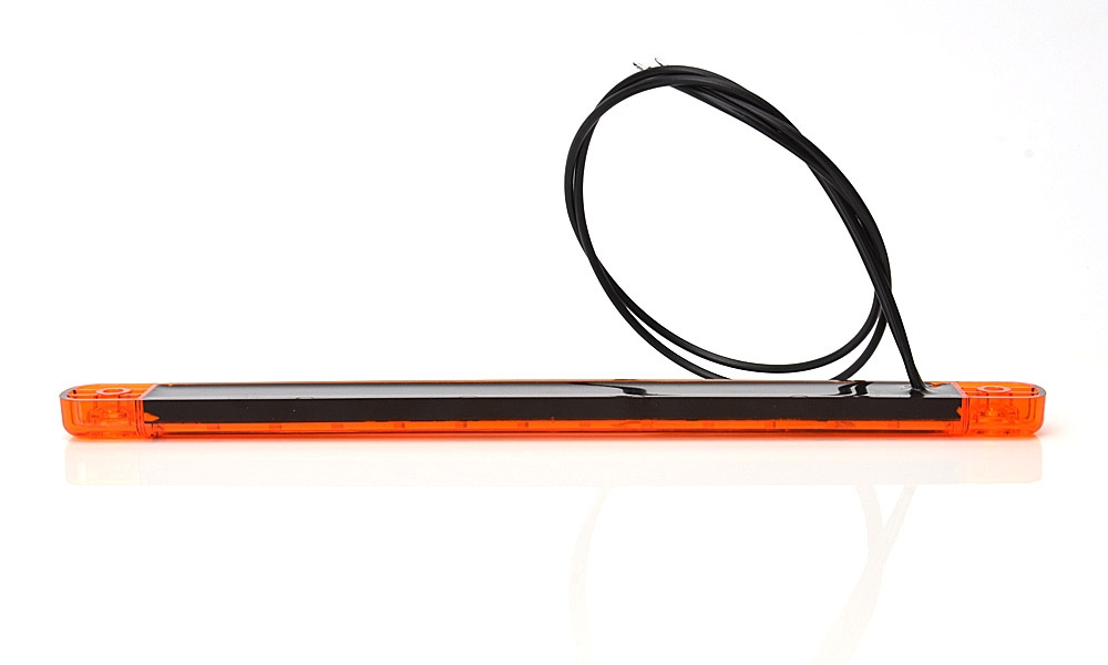 Strands Sidomarkering Orange Slim 9 LED,9-36V IP68. E-Merkki.