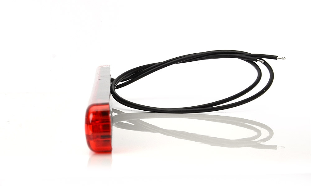 Strands sijaintivalo Punainen Slim 9 LED, 9-36V IP68. E-merkattu.