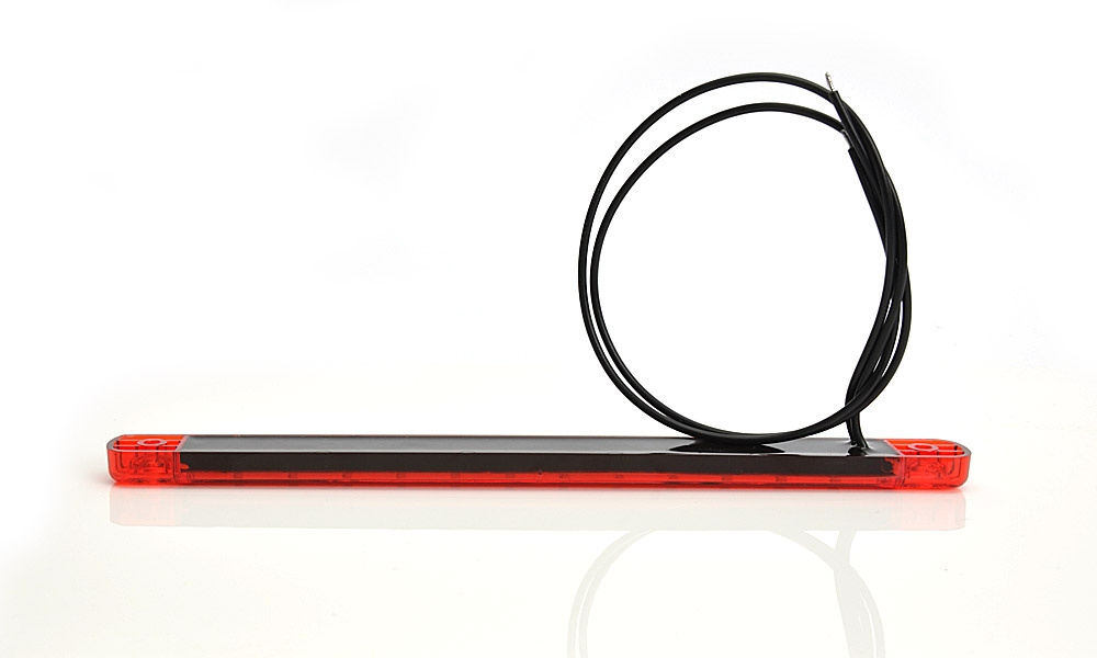 Strands sijaintivalo Punainen Slim 9 LED, 9-36V IP68. E-merkattu.