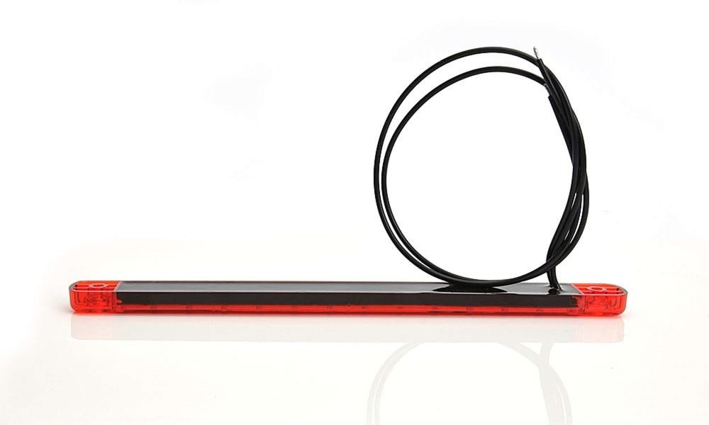 Strands sijaintivalo Punainen Slim 9 LED, 9-36V IP68. E-merkattu.