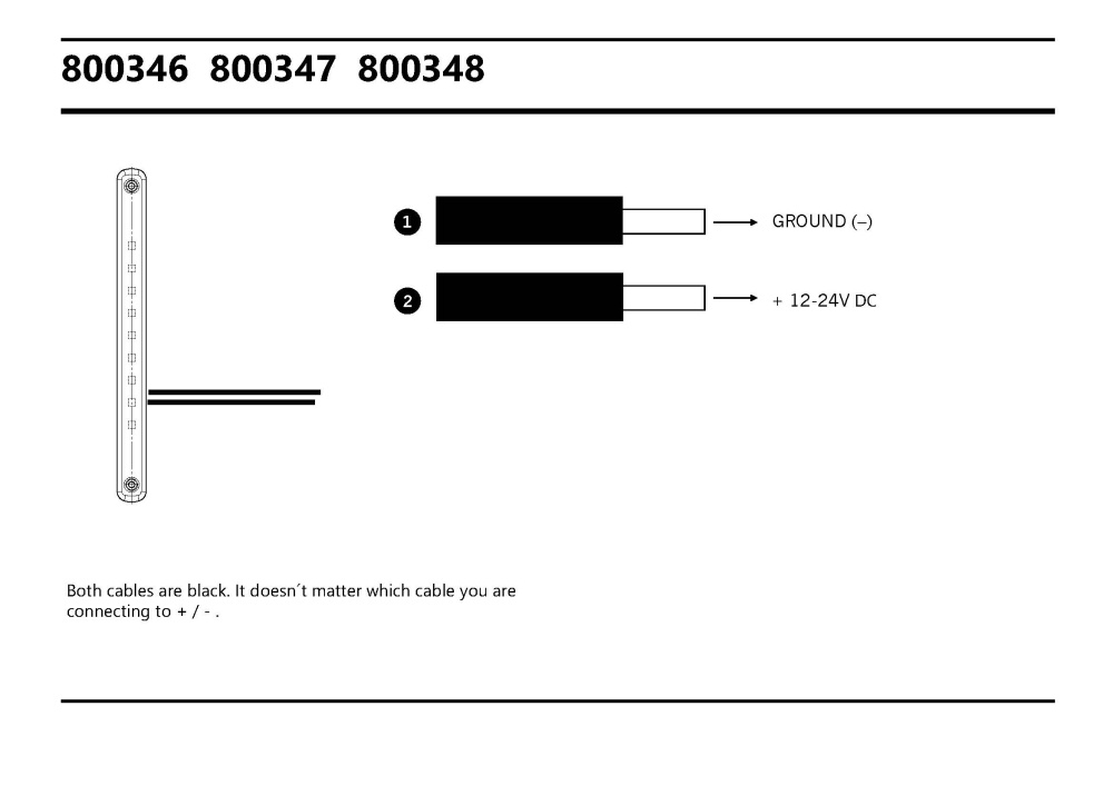 Strands sijaintivalo Valkoinen Slim 9 LED, 9-36V IP68. E-merkattu.